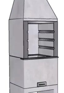 Churrasqueira Pequena 55cm Camping Natural